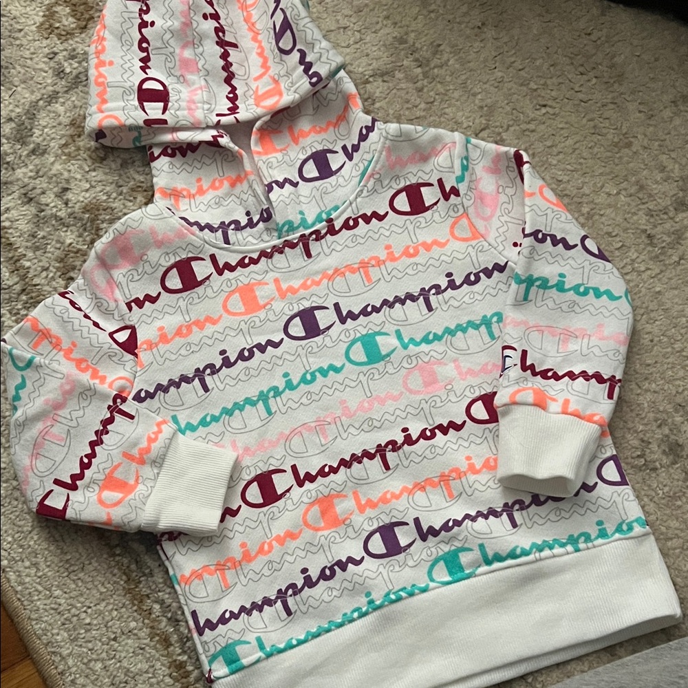 Champion Kids' Colorful Logo Print Hoodie